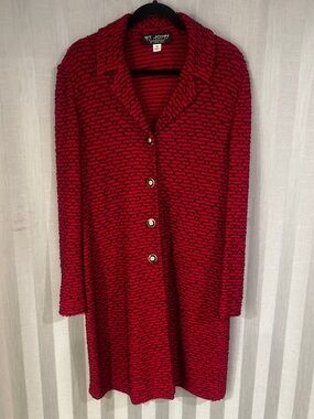 St John Collection By Marie Gray Blazer Jacket Womens 12 Tweed Evening Elegant